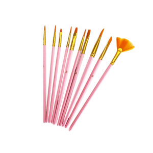 Cake Decorators Paint Brush Set (10 Piece Set)